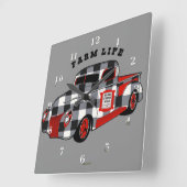 Buffalo Check Truck Vierkante Klok (Hoek)