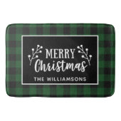 Buffalo Check Vrolijke Kerst Boerderij Door Badmat (Voorkant)
