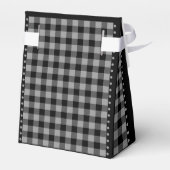 Buffalo Check - Zwart en Grijs - 3x1,5x3,25 Tent Bedankdoosjes (Achterkant)