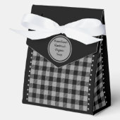Buffalo Check - Zwart en Grijs - 4x2x5 Tent Bedankdoosjes (Voorkant)