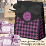 Buffalo Check - Zwart en Paarse - 4x2x5 Tent Bedankdoosjes<br><div class="desc">Zwarte en paarse buffels vinken het voorkeursvakje van de tent aan. Tekst is aanpasbaar. Als u de knop/tool 'ontwerp bewerken' gebruikt,  kunt u ook uw eigen afbeeldingen/foto's toevoegen. Andere kleuren,  vormen en doosgrootte beschikbaar. Bekijk het Collectie van alle doosgroottes & buffels controleer kleuren hier: https://www.zazzle.com/collections/119842043554925619</div>