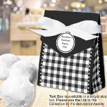Buffalo Check - Zwart-wit - 3x1.5x3.25 Tent Bedankdoosjes<br><div class="desc">Zwart-witte buffels vinken het voorkeursvak van de tent aan. Tekst is aanpasbaar. Als u de knop/tool 'ontwerp bewerken' gebruikt,  kunt u ook uw eigen afbeeldingen/foto's toevoegen. Andere kleuren,  vormen en doosgrootte beschikbaar. Bekijk het Collectie van alle doosgroottes & buffels controleer kleuren hier: https://www.zazzle.com/collections/119842043554925619</div>