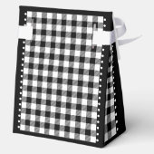 Buffalo Check - Zwart-wit - 4x2x5 tent Bedankdoosjes (Achterkant)