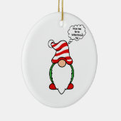 Buffalo Chicken Dip Kerstmis Gnome Keramisch Ornament (Rechts)