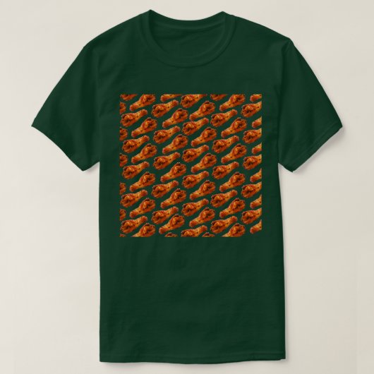 Buffalo Chicken Wing Pattern T-shirt (Design voorkant)
