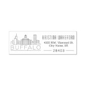 Buffalo City | Aangepast zelfinkend stempel voor a (Design)