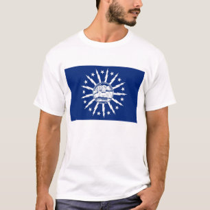 buffalo city flag united state america new york t-shirt