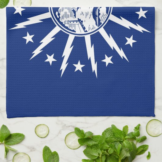 buffalo city flag united state america new york theedoek (Gevouwen)