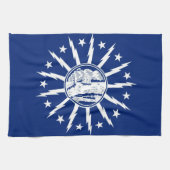 buffalo city flag united state america new york theedoek (Horizontaal)