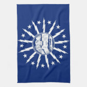 buffalo city flag united state america new york theedoek (Verticaal)