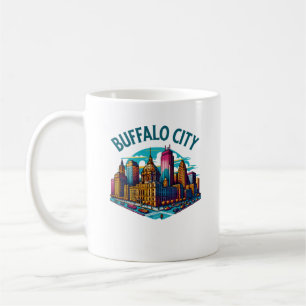 Buffalo City New York Verenigde Staten Koffiemok