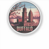 Buffalo City New York Verenigde Staten Sticker (Voorkant)