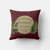 Buffalo Controleer de zwarte rode baby baby op de  Kussen (Achterkant)