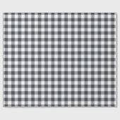 Buffalo Controleer het gingham patroon houtskool g Cadeaupapier (Vlak)