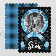 Buffalo Controleer het sneeuwfotoblauw zwart