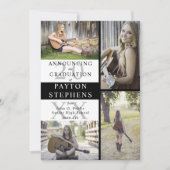 Buffalo controleert foto zwart | Witte Afstuderen Aankondiging (Voorkant)