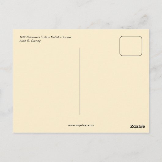 Buffalo Courier  Women's Edition Briefkaart (Achterkant)