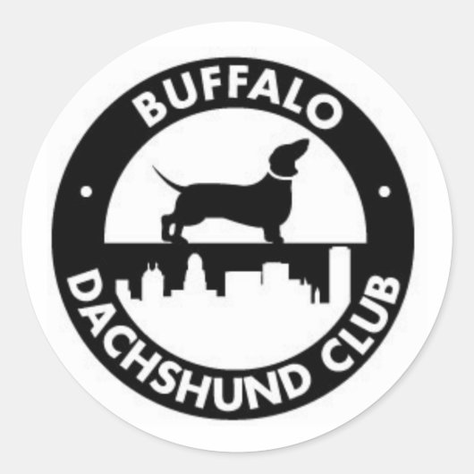 Buffalo Dachshund Club Sticker (Voorkant)