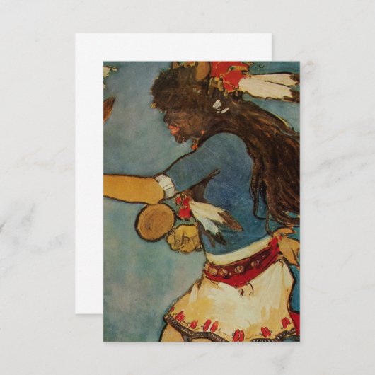 “Buffalo Dancer” Westerse kunst van Gerald Cassidy Bedankkaart (Voorkant / Achterkant)