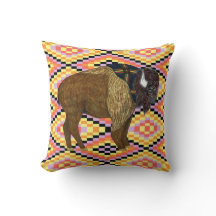 Buffalo Diamonds Pillow