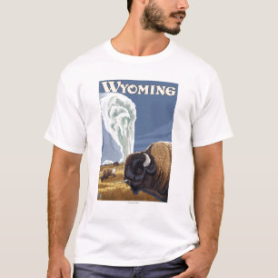 Buffalo door het oude trouwe Poster van de Vintage T-shirt