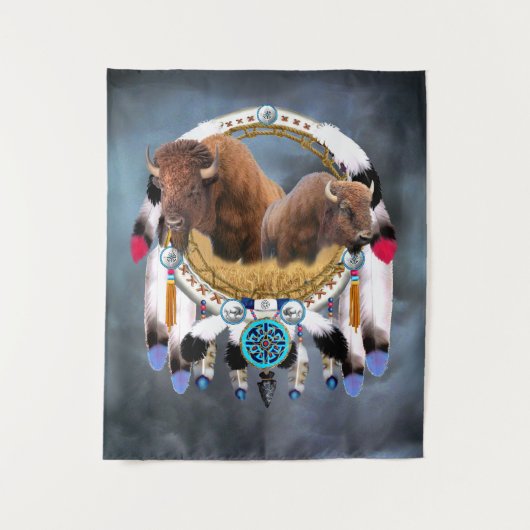 BUFFALO DREAM CATCHER WANDKLEED (Voorkant)