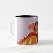 Buffalo Dreamweaver Tweekleurige Koffiemok (Voorkant links)