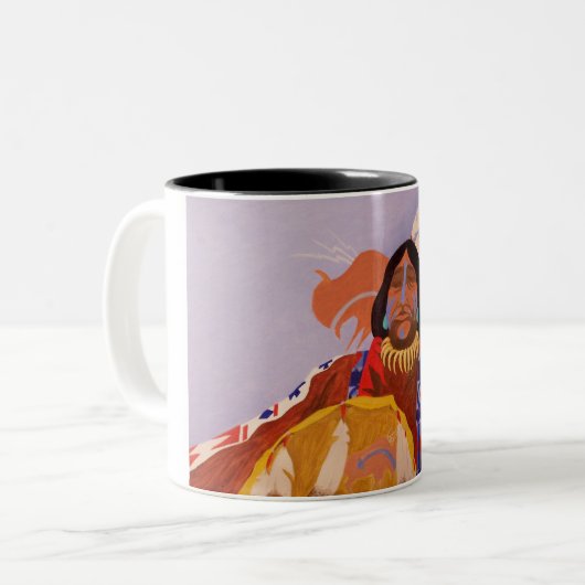 Buffalo Dreamweaver Tweekleurige Koffiemok (Voorkant links)