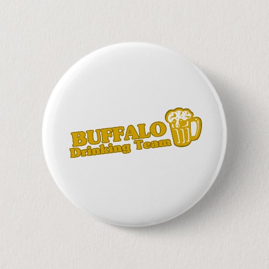 Buffalo Drink T-shirts voor team Ronde Button 5,7 Cm (Voorkant)