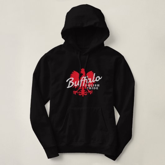 Buffalo Dyngus Dag Poolse Pride Poolse Eagle Hoodie (Design voorkant)