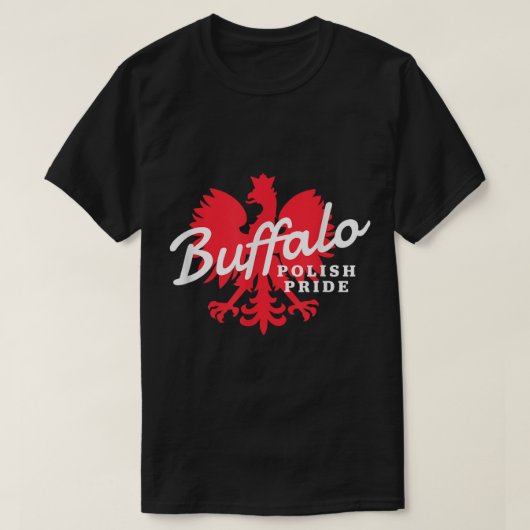 Buffalo Dyngus Dag Poolse Pride Poolse Eagle T-shirt (Design voorkant)
