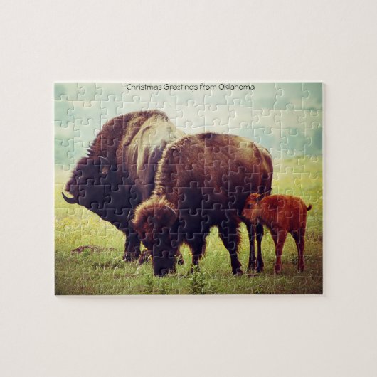 Buffalo en Kalf Oklahoma Legpuzzel (Horizontaal)