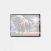 Buffalo en Wolf in een onweersbui met bliksem Post-it® Notes (Voorkant)