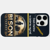 Buffalo Farmer blijft trots Case-Mate iPhone Case (Achterkant (horizontaal))