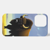 Buffalo Fields iPhone 13 Pro Slim Fit-Hoesje, glan Hoesje (Achterkant horizontaal)