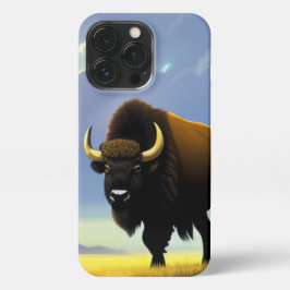 Buffalo Fields iPhone 13 Pro Slim Fit-Hoesje, glan iPhone 13 Pro Hoesje