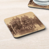 Buffalo Fighters van de Amerikaanse Zwarte Cavaler Bier Onderzetter (Linkerzijde)