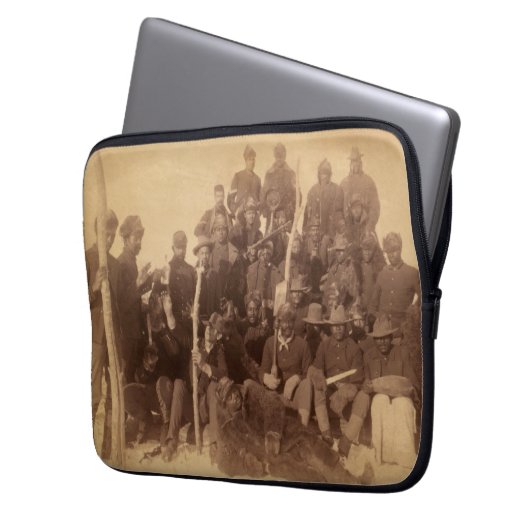 Buffalo Fighters van de US Black Cavalry Laptop Sleeve (Voorkant Links)