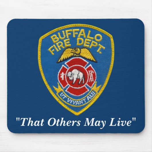 Buffalo Fire Mousepad Muismat (Voorkant)