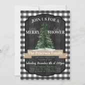 Buffalo Flannel Baby shower Kaart (Voorkant)