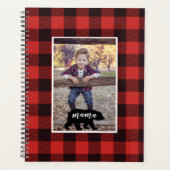 Buffalo Flannel Mama Beer Gepersonaliseerde foto Planner (Voorkant)