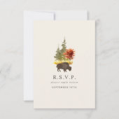 Buffalo Foliage Herfst herfst bruiloft RSVP Kaartje (Voorkant)