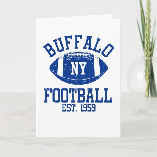 Buffalo Football Fan Gift Cadeau Idee Kaart (Voorkant)