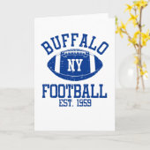 Buffalo Football Fan Gift Cadeau Idee Kaart (Gele Bloem)