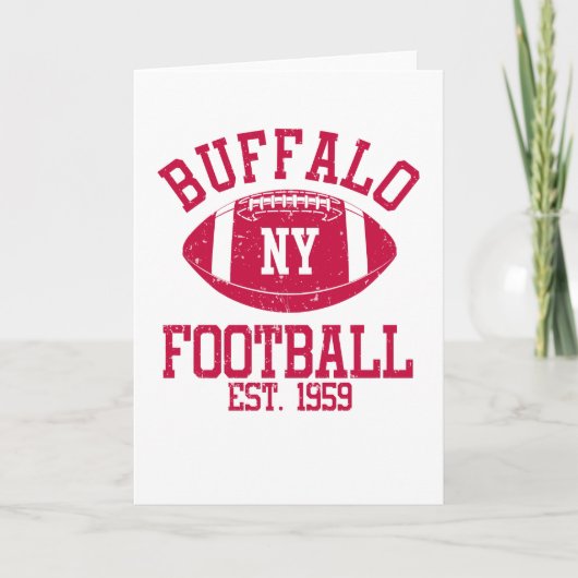 Buffalo Football Fan Gift Cadeau Idee Kaart (Voorkant)
