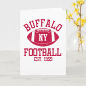 Buffalo Football Fan Gift Cadeau Idee Kaart (Gele Bloem)