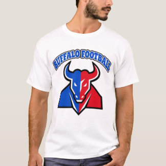 Buffalo Football Team Logo Krachtige Sport Stier M T-shirt
