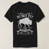 Buffalo Funny Bison kan de fluffy Koe niet innemen T-shirt (Design voorkant)