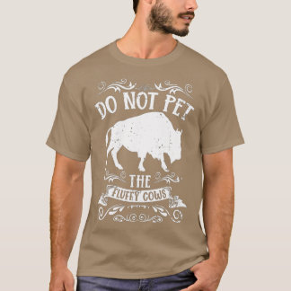 Buffalo Funny Bison kan de fluffy Koe niet innemen T-shirt