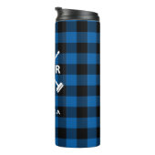 Buffalo Gedekte bezems Thermal Tumbler Blue Thermosbeker (Geroteerd rechts)